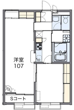 レオパレスアルタイルIIの物件間取画像